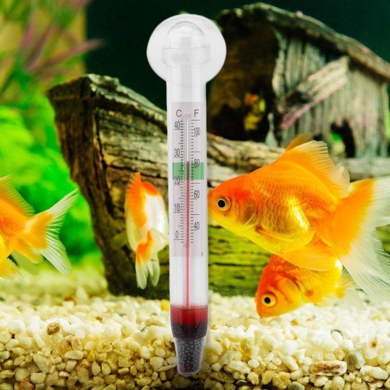 Aquariums Thermometer Glass Tube Submersible Waterproof Temperature Measurement