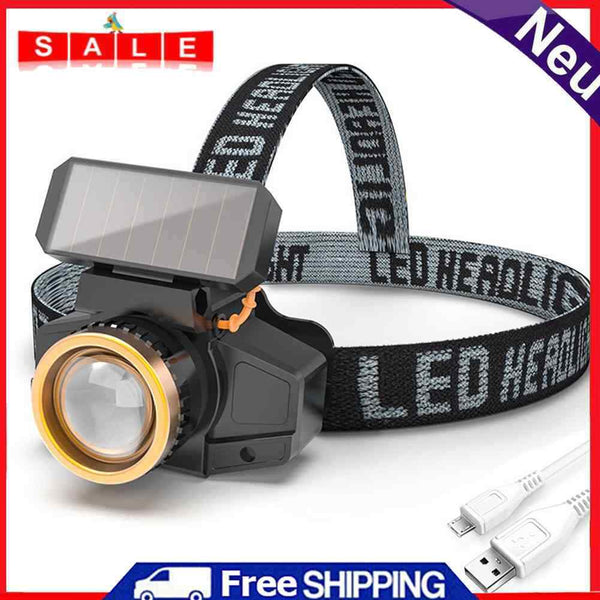 XPE LED Headlamp Sensor Headlight with Battery Head-mounted Flashlight Torch