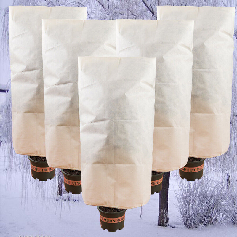 Winter Plants Warm Cover Garden Tree Shrub Protection Bag Beige (0.8x1.2m) Newly