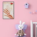 14CT Full Cross Stitch Happy Family Stamped DIY Embroidery Kits Cotton Art
