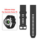 20mm Silicone Watch Band for Garmin Fenix 7S Sports Bracelet Strap (Black) Newly