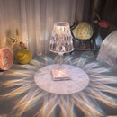 Color Touching Control Transparent Rechargeable Night Light Teacup Crystal Lamp