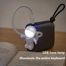 USB Powered Night Light Astronaut Shape Read Desk Lamp DC 5V Laptop-LE