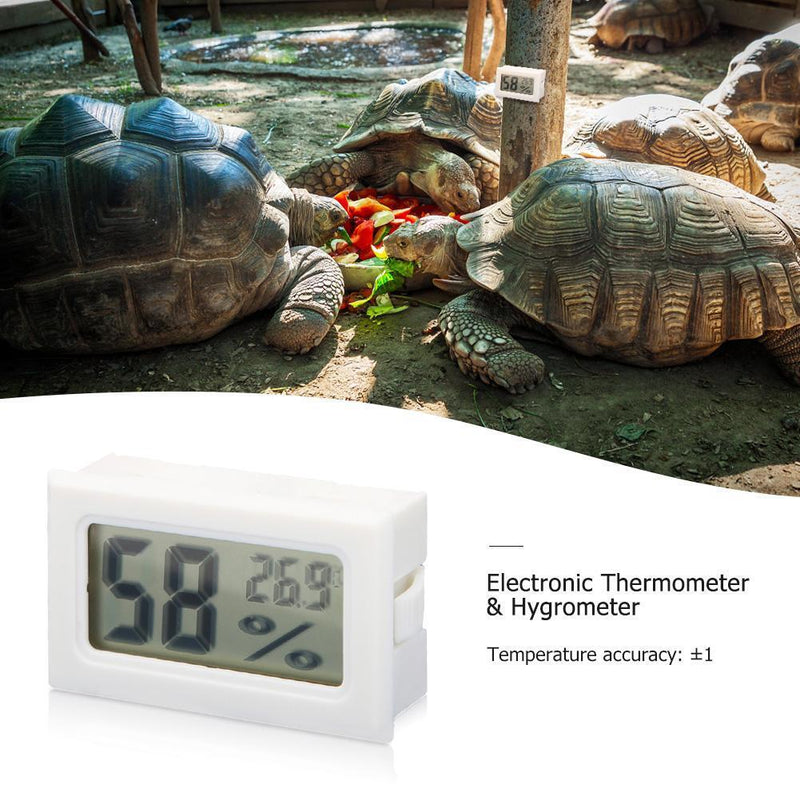 Mini Digital LCD Temperature Humidity Meter Thermometer Hygrometer (White)