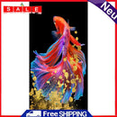 Oil Paint By Numbers Fish Frameless Picture Craft Kit for Living Room Decoration