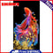 Oil Paint By Numbers Fish Frameless Picture Craft Kit for Living Room Decoration