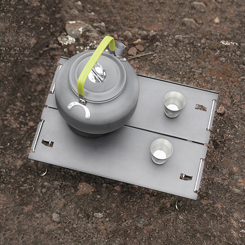 Aluminum Alloy Barbecue Grill Outdoor Camping Picnic Cooking Mini Desk Tools