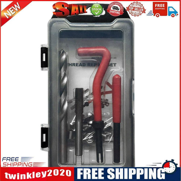 15pcs Helicoil Thread Repair Kit M10 x 1.0 with 10 Wire Thread Inserts