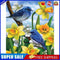 Bird and Flower Oil Paint By Numbers DIY Handpainted on Canvas Wall Art Kit