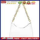 Women Alligator Pattern Pure Color Underarm Bag Casual Thick Chain PU Handbags