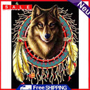 5D Diamond Painting Kit DIY Dreamcatcher Wolf Full Square Drill Home Decorations