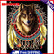 5D Diamond Painting Kit DIY Dreamcatcher Wolf Full Square Drill Home Decorations
