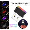 Mini USB LED Car Light Auto Interior Atmosphere Decorative Lamp Accessory`
