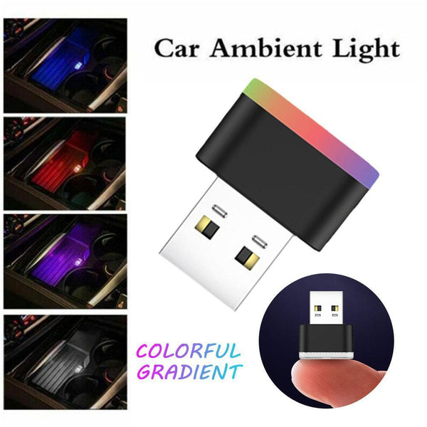 Mini USB LED Car Light Auto Interior Atmosphere Decorative Lamp Accessory`