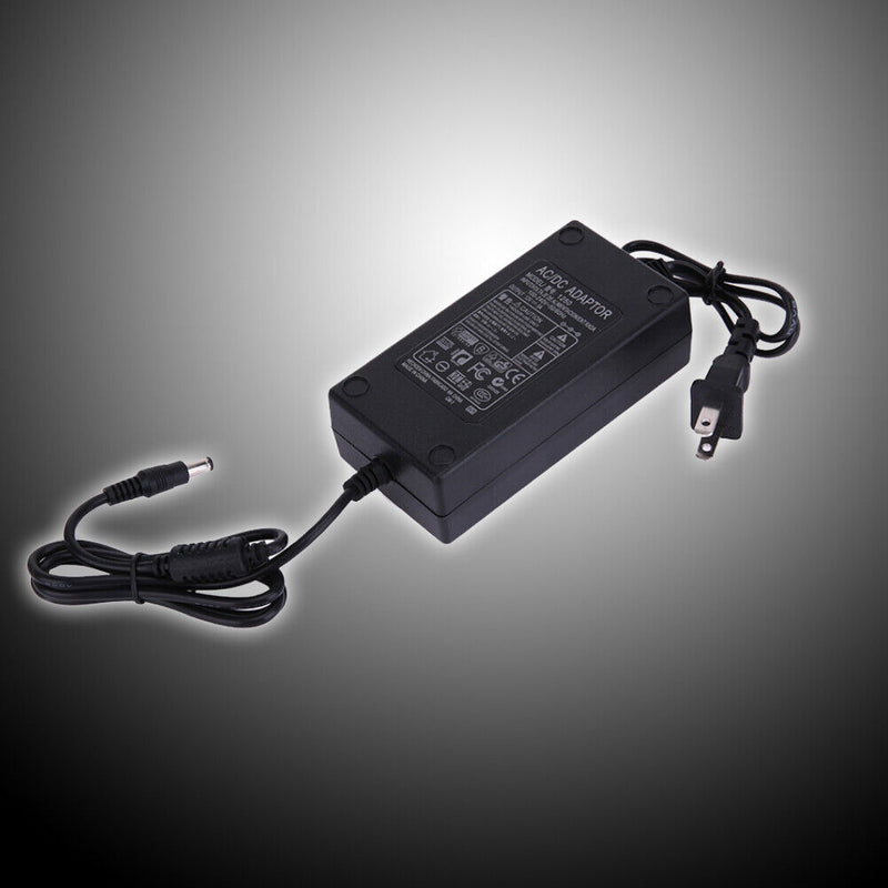 12V 5A AC to DC Power Adapter Dual Cable Converter Universal 5.5x2.1-2.5mm