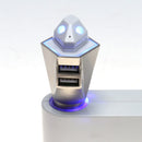 3 in 1 LED QC3.0 Car Dual USB Charger Safety Hammer with Bluetooth-compatible Ea