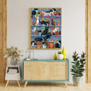 11CT Full Cross Stitch Messy Cat DIY Printed Wall Art CraftsHome Decoration