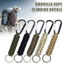 Outdoor Climbing Umbrella Rope Spring Carabiner Keychain EDC Tool Random Co