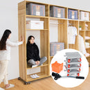 Household Transport Heavy Furniture Mover Wheeled Rollers Bar (Grey)