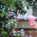 Bubble Blower Machine Electric Fan Automatic Bubble Maker Gun Kids Outdoor Toys