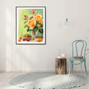 5D Diamond Painting Kit Flowers Full Round Drill Rhinestone DIY Wall Art Craf