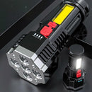 Five-nuclear Explosion Led Flashlights Strong Lights Rechargeable Super Brights