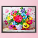 Flowers Cross Stitch Embroidery Kits DIY 11CT Stamped Picture Needlework Arts