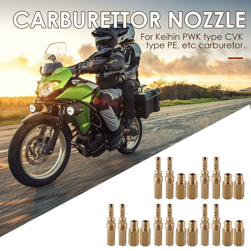 20pcs Carburetor Main Jet + Slow / Pilot Jet Kit for Keihin PWK OKO CVK Newly