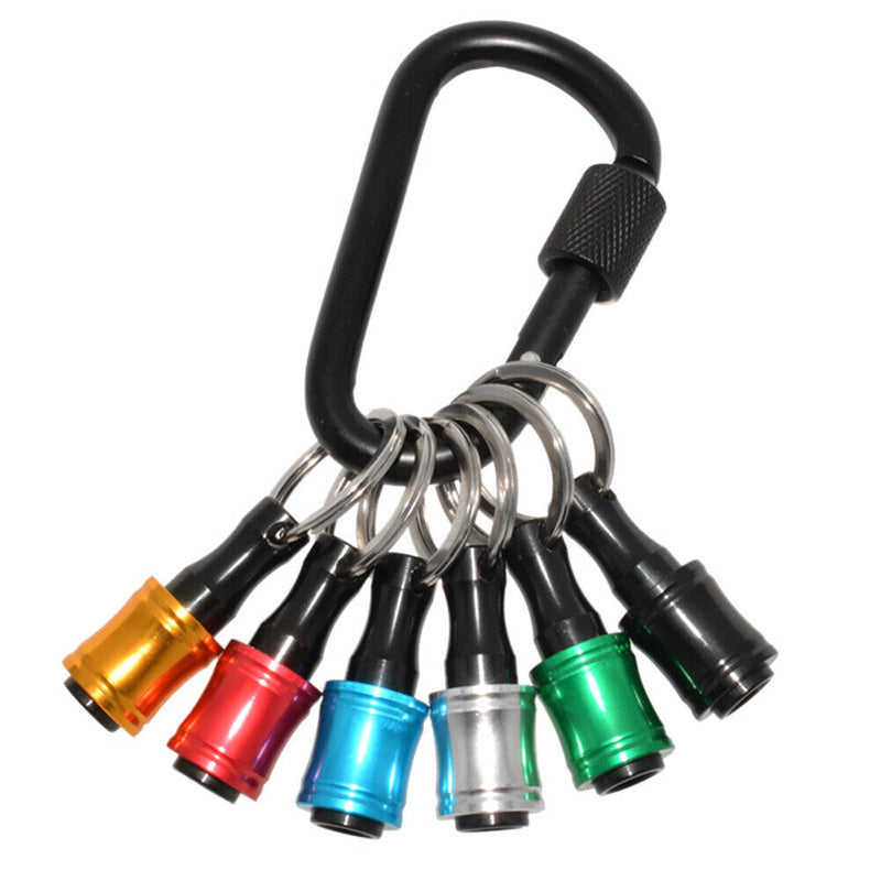 6pcs Aluminum Alloy 1/4 Batch Head Socket Portable Socket Lightweight Hand