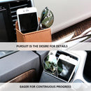 Car Vent Trash Box Auto Mobile Phone Holder PU Leather Storage Bag Organizer