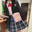Women Fashion Transparent Love Crossbody Bag Solid Color Small Shoulder Bags