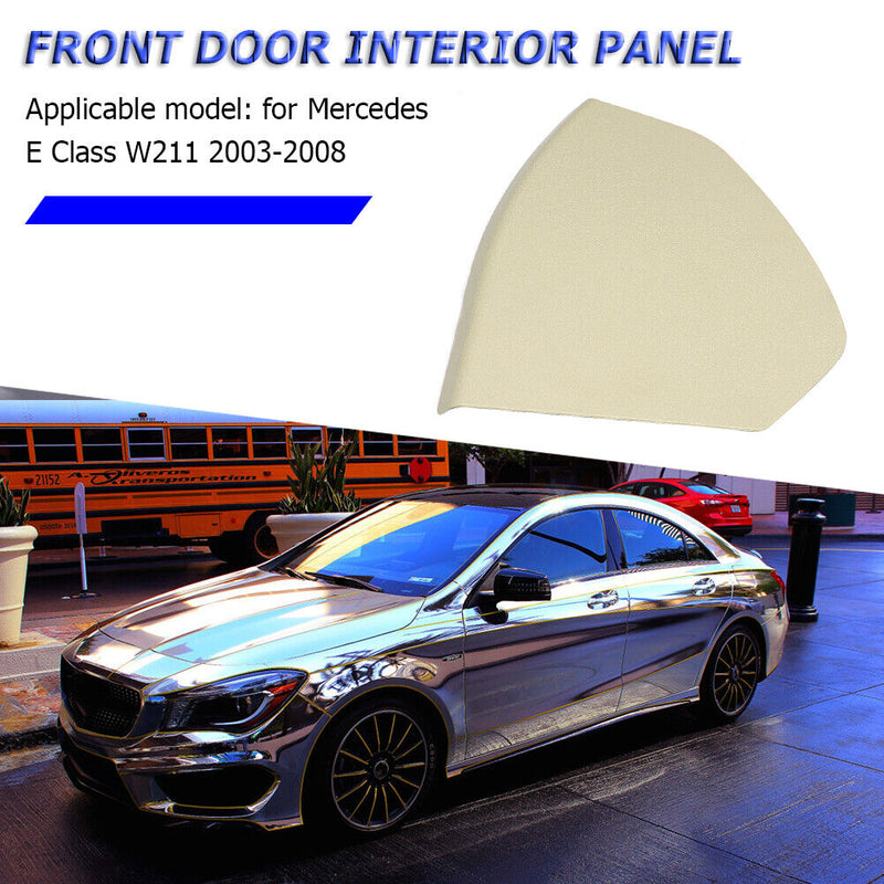 Car Right Front Door Cover Trim Shell for Benz E Class W211 (Silica Beige)