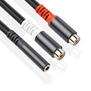Audio Cable 1 to 2 Converter Adapter for MP3 Player Amplifiers Mobile Phone