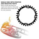 MOTSUV 104BCD Bicycle Chainring 30T MTB Bike Chain Wheel Crank Part (Black)