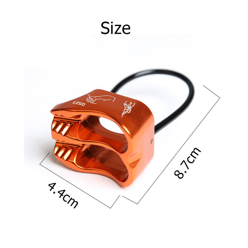 Rappel ATC Belay Device Descender Camping Rock Climbing Equipment (Orange) Newly