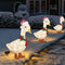 Light-Up Duck with Scarf Christmas Garden Stakes Light for Party Favor (M) Newly