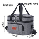 Capacity Heat Preservation Single shoulder Lunch Bag Double-deck Storage Bag