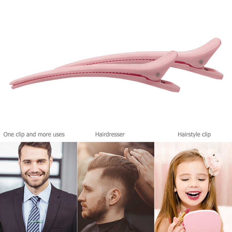 2pcs Hairdressing Alligator Crocodile Clips Hair Styling Duck Mouth Hairpin