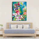 Painting By Numbers Kit DIY Birds Flowers Canvas Oil Art Picture Home Room