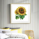 14CT Partial Cross Stitch Sunflower Counted DIY Wall Art Crafts Home Decoration