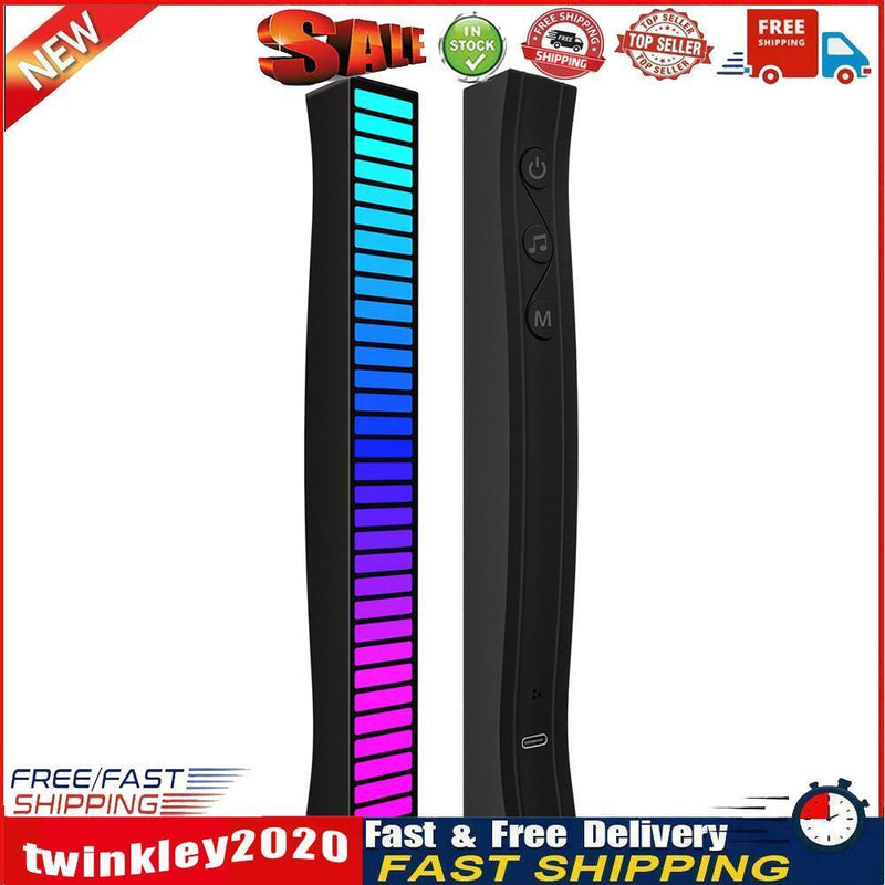 APP Control Voice Activated Light Bar Music Rhythm RGB Rechargeable Lamps Newly