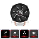 Dual Heat Pipes CPU Cooler 12V Desktop CPU Fan Silent Radiator