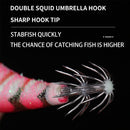 Jigs Lead Sinker Wood Shrimp Lures Squid Hook Fishing Tackle Octopus Bait