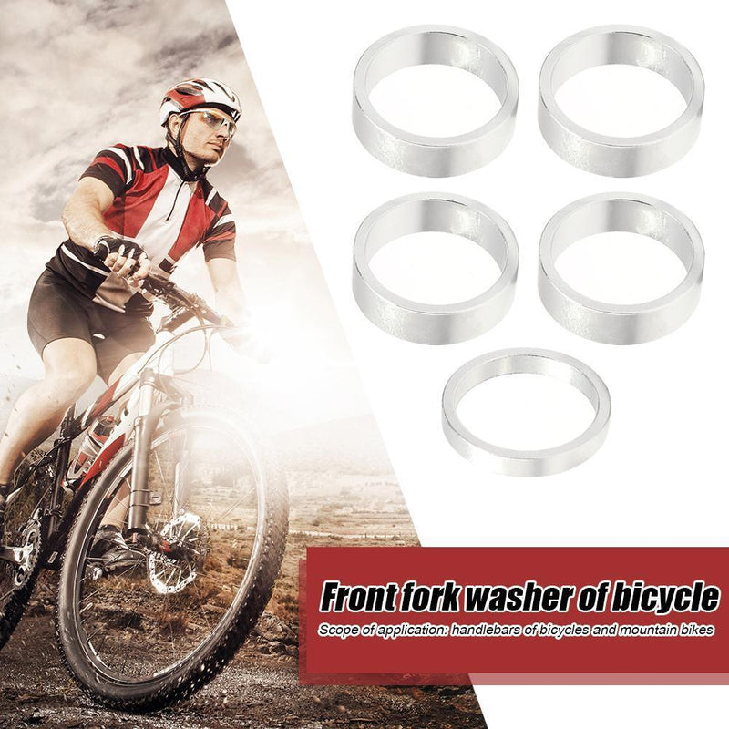 5pcs MTB Bike Headset Mountain Bicycle Front Fork Washer Spacer Ring Gasket