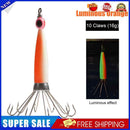 #A Fishing Lures Glow in Dark Squid Jigs Fishing Lure 8 Claws Fish Tackle Access