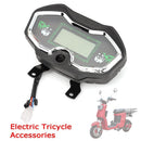 Speedometer LCD Display Indicator Battery Status Electric Tricycle Accessories