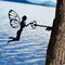 Iron Metal Fairy Silhouette Artwork for Wall Decor Garden Home Decor (A) Newly