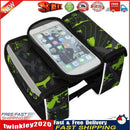 Bike Touch Screen Phone Bag Bicycle Top Tube Bag Riding Equipment (Green) Newly