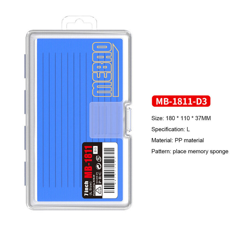 Plastic Fishing Tackle Box Lure Hook Storage Organizer Container Case (L) Newly