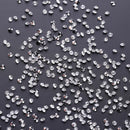 500pcs Glitter Shimmer Sharp Tip Nail Art Rhinestones Manicure Charm (White
